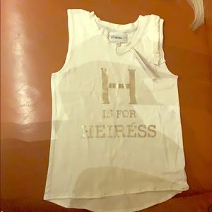 White Tank Top by Jet Setter BNWT Size 5/6